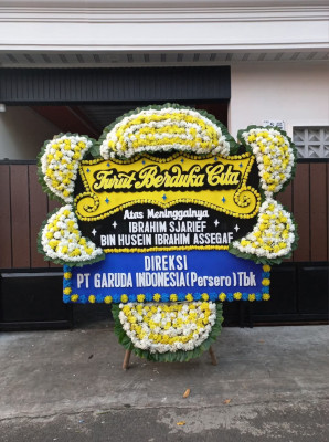 Papan Bunga Duka di Bangga