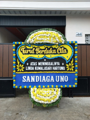 Papan Bunga Duka di Bangga